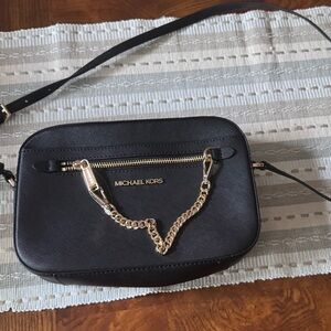 Michael Kors Black Saffiano Crossbody Bag Nwt